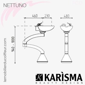 COLONNE DE LAVAGE - NETTUNO (Dimentions) Karisma