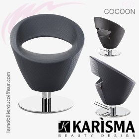 FAUTEUIL DE COUPE - COCOON (Noir) Karisma