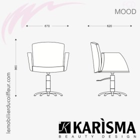 FAUTEUIL DE COUPE - MOOD (Dimensions) Karisma