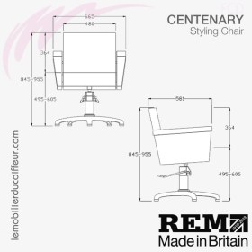 Fauteuil de coupe | Centenary (Dimensions) REM