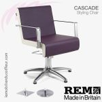 Fauteuil de coupe | Cascade (Aubergine) REM