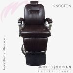 Kingston noir fauteuil barbier Face J.SEBAN