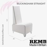 Fauteuil d'Attente | BUCKINGHAM Droit (Dimensions) | REM