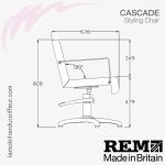 Fauteuil de coupe | Cascade (Dimensions) REM