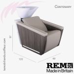 Bac de lavage Centenary dimensions REM
