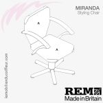 Fauteuil de coupe | Miranda (Couleurs) REM