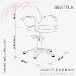Fauteuil de coupe | SEATTLE (Dimensions) | JACQUES SEBAN