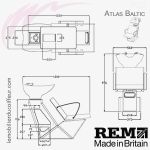 Bac de lavage Atlas Baltic  dimension REM