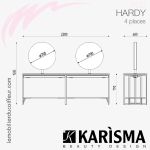 HARDY 4 Places (Dimensions) | Coiffeuse | Karisma