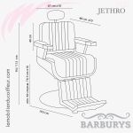 Fauteuil Barbier | JETHRO (Dimensions) | Barburys