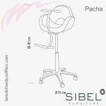 Fauteuils de coupe enfant Pacha (Dimensions) | Sibel Furniture