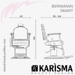 Bernmann Smart (Dimensions) fauteuil barbier KARISMA
